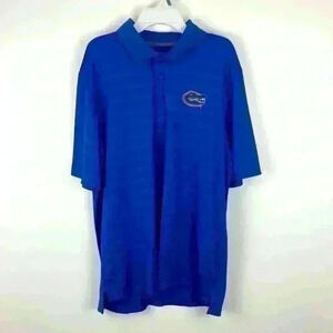 Mens Champion Blue Florida Gators Polo Size M